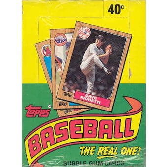 1987 Topps Baseball Wax Box (Factory Sealed-Very Scarce!)