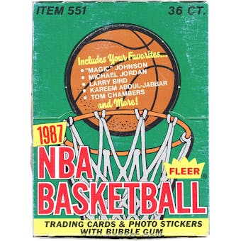 1987/88 Fleer Basketball Wax Box (BBCE)