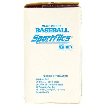 1987 Sportflics Baseball Wax Box