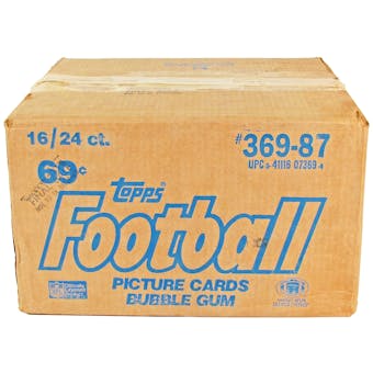 1987 Topps Football Cello 16-Box Case