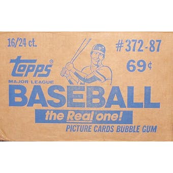 1987 Topps Baseball Cello 16-Box Case
