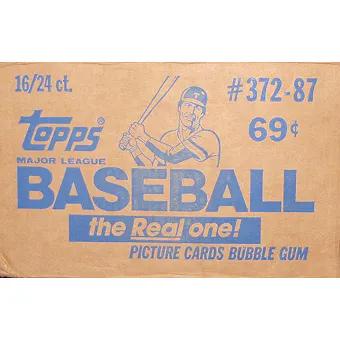 1987 Topps Baseball Cello 16-Box Case