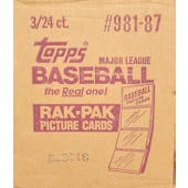 1987 Topps Baseball Rack 3-Box Case