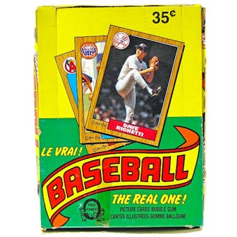1987 O-Pee-Chee Baseball Wax Box