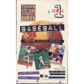 1994 Topps Stadium Club Series 1 Baseball Hobby Box
