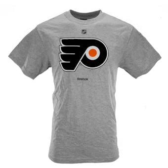 Philadelphia Flyers Reebok Grey Tee Shirt (Adult L)