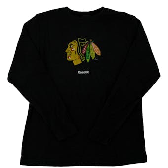 Chicago Blackhawks Reebok Black Long Sleeve Thermal Shirt