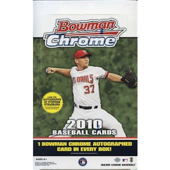 2010 Bowman Chrome Baseball Hobby Box (Reed Buy)