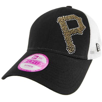 Pittsburgh Pirates New Era 9Forty Black Jersey Shimmer Adjustable Hat (Womens OSFA)