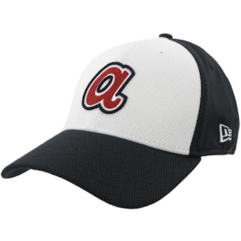 Atlanta Braves New Era 39Thirty Navy Diamond Era Flex Fit Hat (Adult L/XL)