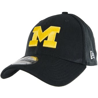 Michigan Wolverines New Era 39Thirty Team Classic Navy Flex Fit Hat (Adult L/XL)