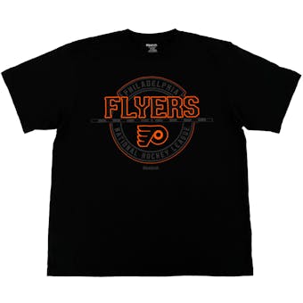 Philadelphia Flyers Black Reebok T-Shirt (Adult L)