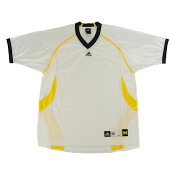University of Michigan Wolverines Adidas White Authentic Football Jersey