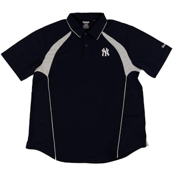 New York Yankees Reebok Dark Navy Trainer Performance Polo Shirt