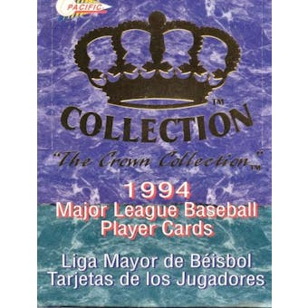 1994 Pacific Crown Collection Baseball Hobby Box