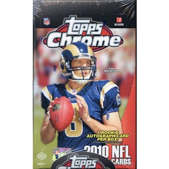 2010 Topps Chrome Football Hobby Box