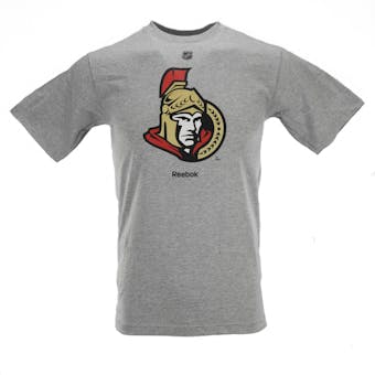 Ottawa Senators Reebok Grey Tee Shirt (Adult S)