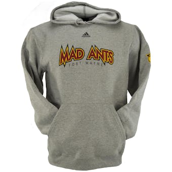 Fort Wayne Mad Ants Adidas Grey Dual Blend Fleece Hoodie (Adult L)
