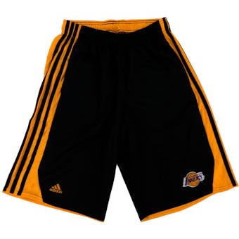 Los Angeles Lakers Adidas Black Colony Hoops Basketball Shorts (Adult S)