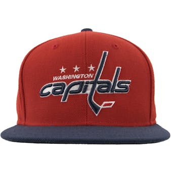 Washington Capitals Reebok Red Retro Flat Brim Snapback Hat (Adult OSFA)