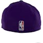 Los Angeles Lakers Adidas Team Second Color Structured Flex Fitted Hat (Adult One Size)