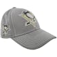 Pittsburgh Penguins Reebok Gray Center Ice Second Season Structured Flex Fit Hat (Adult L/XL)