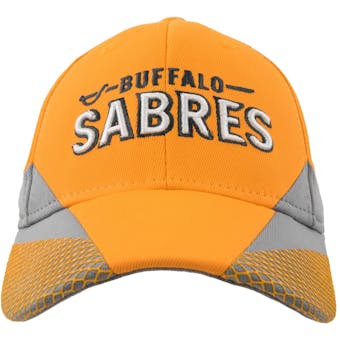 Buffalo Sabres Reebok Yellow Practice Structured Flex Fit Hat (Adult S/M)