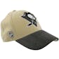 Pittsburgh Penguins Reebok Gold Tavel & Training Structured Flex Fit Hat (Adult S/M)