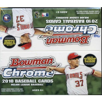 2010 Bowman Chrome Baseball 24-Pack Box