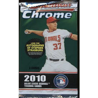 2010 Bowman Chrome Baseball Retail Pack