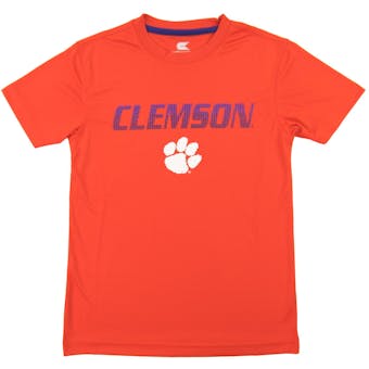 Clemson Tigers Colosseum Orange Youth Performance Digit Tee Shirt (Youth S)