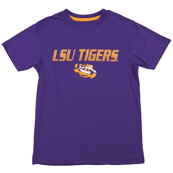 LSU Tigers Colosseum Purple Youth Performance Digit Tee Shirt (Youth M)