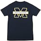 Michigan Wolverines Colosseum Navy Youth Performance Digit Tee Shirt (Youth XL)