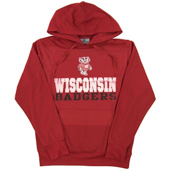 Wisconsin Badgers Colosseum Red Tie Breaker Performance Hoodie (Adult X-Large)