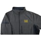 Michigan Wolverines Colosseum Grey & Navy Yukon II Softshell Full Zip Jacket (Adult XL)