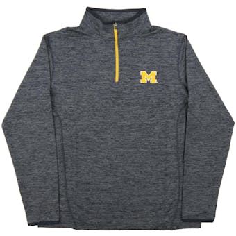 Michigan Wolverines Colosseum Navy Action Pass 1/4 Zip Performance Long Sleeve Shirt (Adult XX-Large)