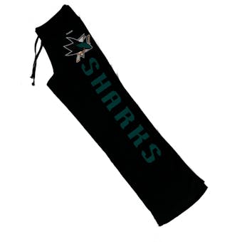 San Jose Sharks Reebok Black Womens Fleece Sweatpants (Womens XL)