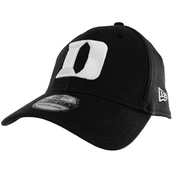 Duke Blue Devils New Era 39Thirty Team Classic Black Flex Fit Hat (Adult M/L)