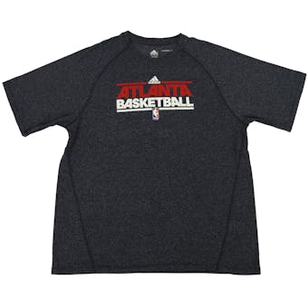 Atlanta Hawks Adidas Navy Climalite Performance Tee Shirt (Adult XXL)