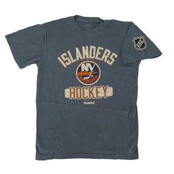 New York Islanders Reebok Blue Pigment Dyed Tee Shirt (Adult S)