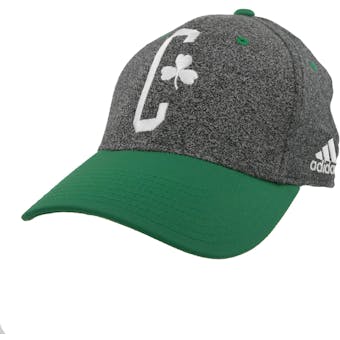 Boston Celtics Adidas Gray Flex Fit Hat (Adult L/XL)