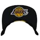 Los Angeles Lakers Adidas Black Authentic Draft Snapback Hat (Adult One Size)