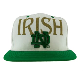 Notre Dame Fighting Irish Adidas White Shamrock Series Snapback Hat (Adult One Size)