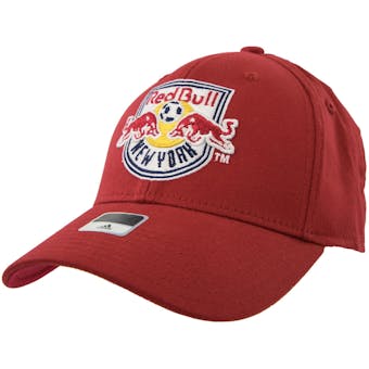 New York Red Bull Adidas Red Structured Flex Fit Hat (Adult S/M)