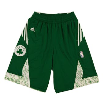 Boston Celtics Adidas Green Pre Game Basketball Shorts (Adult M)