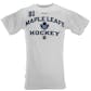 Toronto Maple Leafs #81 Phil Kessel Reebok White Name & Number Tee Shirt (Adult M)