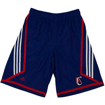 Los Angeles Clippers Adidas Blue 3 Stripe Basketball Shorts