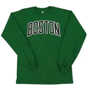 Boston Celtics Adidas Green Long Sleeve Tee Shirt (Adult M)