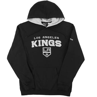 Los Angeles Kings Reebok Playbook Black Dual Blend Fleece Hoodie (Adult Small)