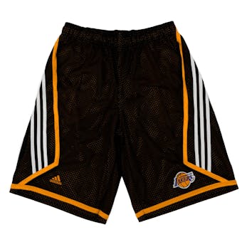 Los Angeles Lakers Adidas Black 3 Stripe Basketball Shorts